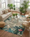 Seaside Blooms Collection Area Rug -  Paradise Rectangle Multi  lifestyle 20