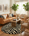 Savannah Sojourn Collection Area Rug -  Kilimanjaro Oval Black  lifestyle 56