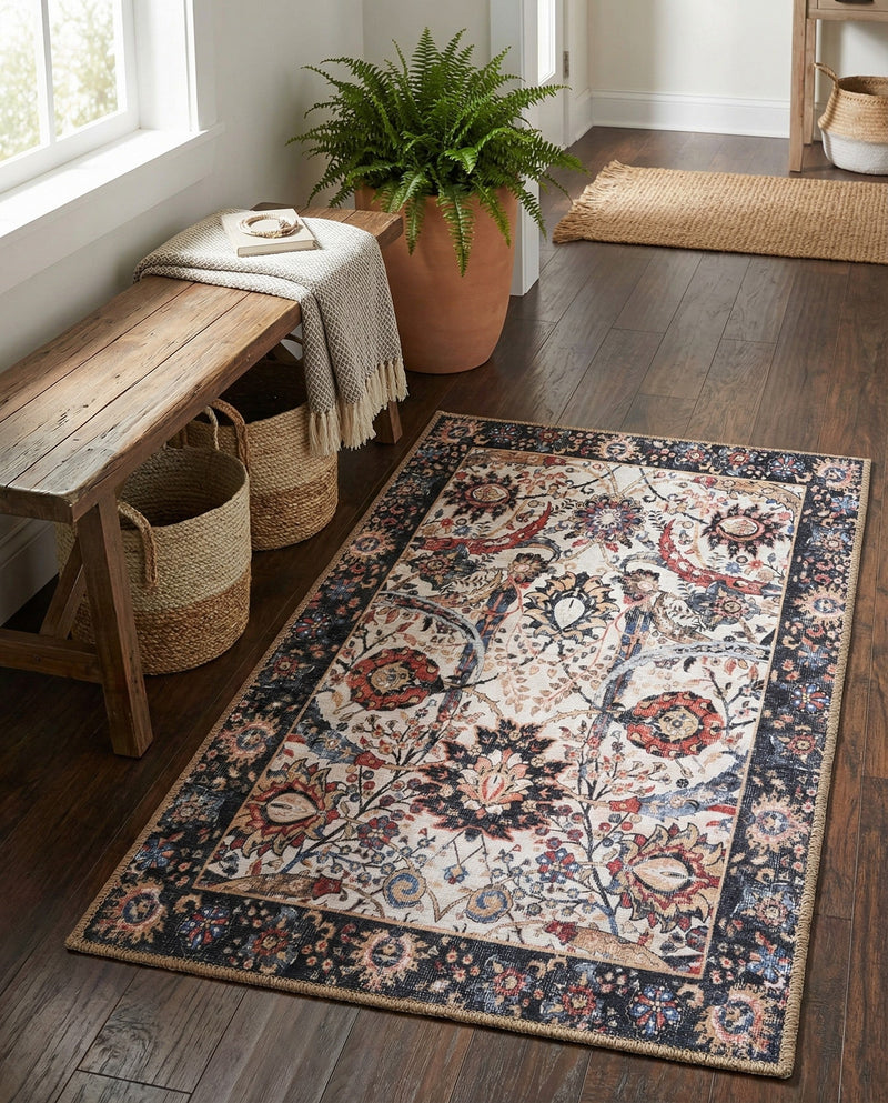 Heritage Elegance Collection Area Rug -  Topkapi Rectangle Ivory  lifestyle 16
