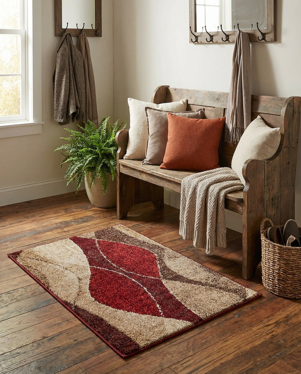 Autumn Meadow Collection Area Rug -  Emberglow Rectangle Multi  lifestyle 14