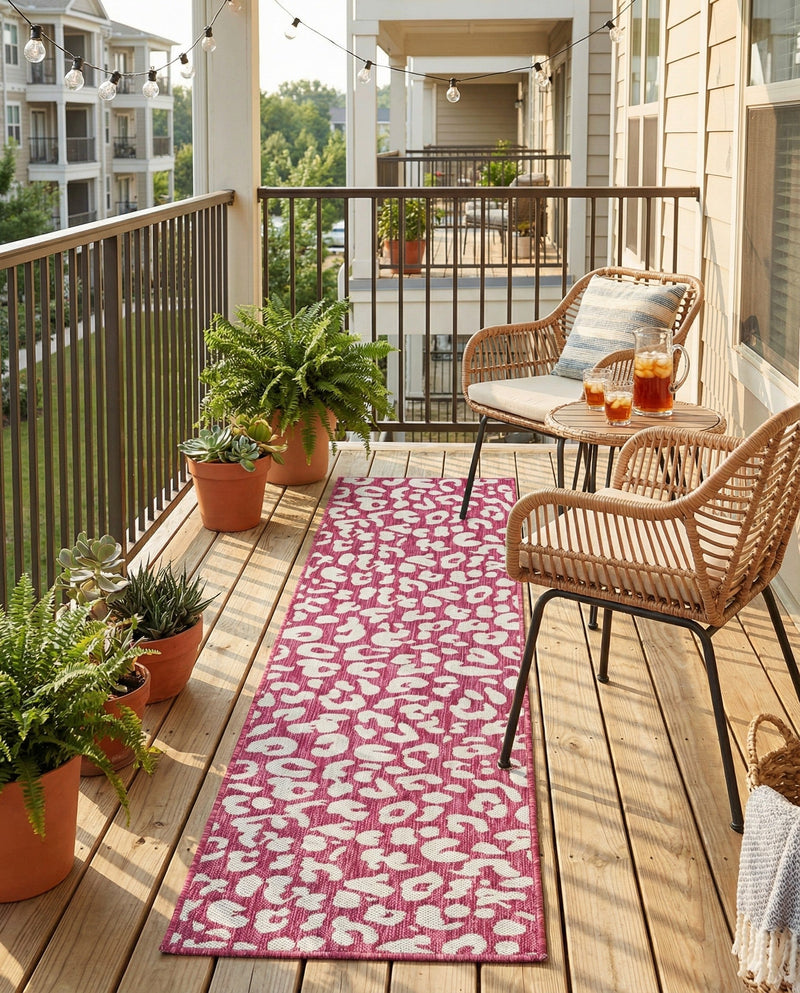 Savannah Escape Collection Area Rug -  Amazon (Magenta) Runner Magenta  lifestyle 38