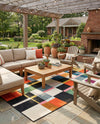 Outdoor Marrakesh Collection Area Rug -  Tangier Rectangle Multi  lifestyle 5