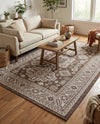 Tribal Terrace Treasures Collection Area Rug -  Incan Isle (Brown) Rectangle Brown  lifestyle 15
