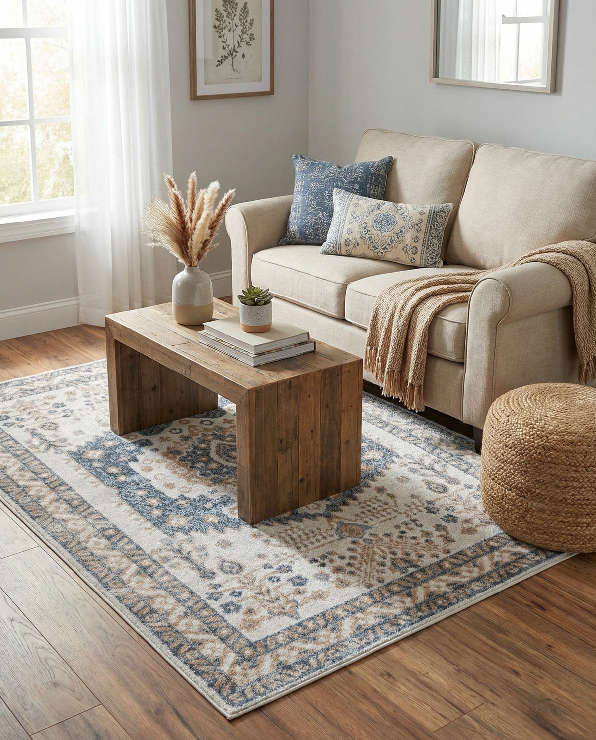 Cambridge Classics Collection Area Rug -  Pembroke (Cream) Rectangle Cream  lifestyle 3