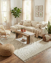 Sahara Chic Collection Area Rug -  Fez Rectangle Ivory  lifestyle 14