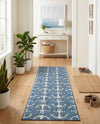 Seaside Haven Rugs Collection Area Rug - Sapphire (Blue) Runner Blue  lifestyle 44