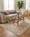 Seville Stripes Collection Area Rug -  Cordoba (Yellow) Rectangle Yellow  lifestyle 4
