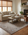 Zagros Shades Collection Area Rug -  Yasuj Rectangle Gray Brown  lifestyle 16