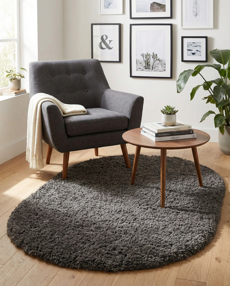 Majestic Manor Collection Area Rug - Versailles (Slate) Oval Slate  lifestyle 50