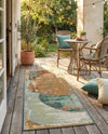 Urban Terrace Collection Area Rug -  Portico Runner Multi  lifestyle 10
