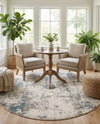 Gobi Sands Collection Area Rug -  Shapotou Round Beige  lifestyle 34