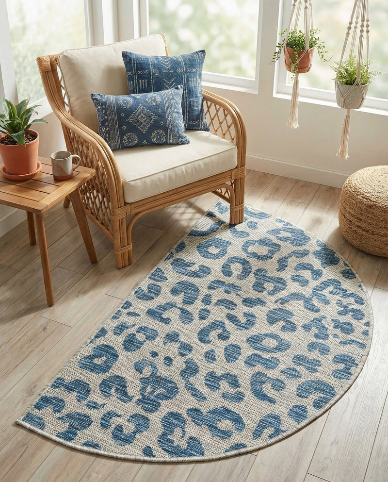 Savannah Escape Collection Area Rug -  Amazon (Blue) Hearth Blue  lifestyle 31