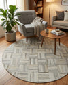 Savannah Hideaway Collection Area Rug - Savannah Round Light Brown Ivory  lifestyle 47