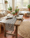 Woven Udaipur Collection Area Rug - Sahara Table Runner Natural  lifestyle 60