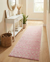 Mediterranean Lattice Collection Area Rug - Santorini (Pink) Runner Pink  lifestyle 29