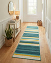 Terrace Fringe Collection Area Rug -  Veranda Runner Multi  lifestyle 39