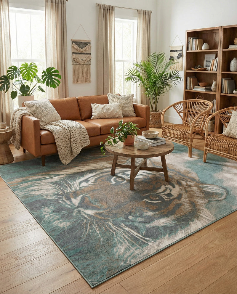 Savannah Sojourn Collection Area Rug -  Okavango Rectangle Multi  lifestyle 7