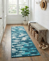 Seaside Haven Rugs Collection Area Rug -  Wavecrest Runner Blue  lifestyle 63