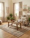 Savannah Threads Collection Area Rug - Sahara Rectangle Natural  lifestyle 7
