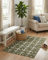 Seaside Haven Rugs Collection Area Rug - Sapphire (Green) Rectangle Green  lifestyle 9