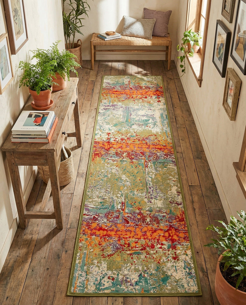 Urban Terrace Collection Area Rug -  Terrace Runner Multi  lifestyle 53