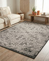 Tribal Terrace Treasures Collection Area Rug - Mayan Marina (Charcoal Gray) Rectangle Charcoal Gray  lifestyle 15
