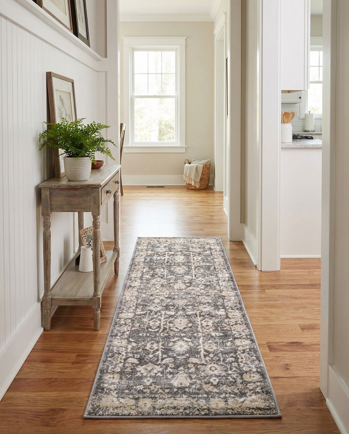 Cascade Range Collection Area Rug -  Shasta (Gray) Runner Gray  lifestyle 91