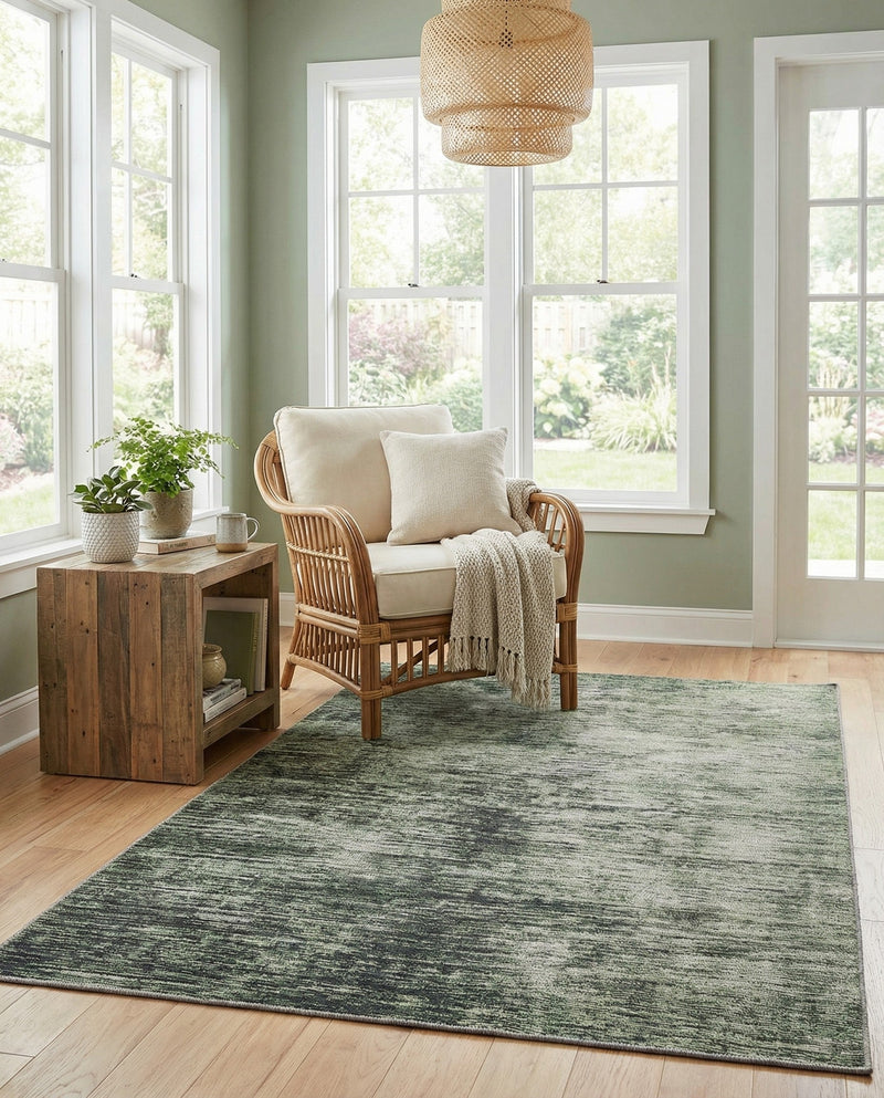 Sahara Essence Collection Area Rug - Oasis (Green) Rectangle Green  lifestyle 16