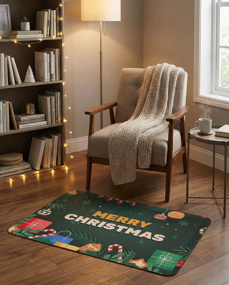 Cozy Mat Collection Area Rug -  Calm Rectangle Green  lifestyle 4