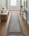 Horizon Collection Area Rug -  Apex (Light Gray) Runner Light Gray  lifestyle 66