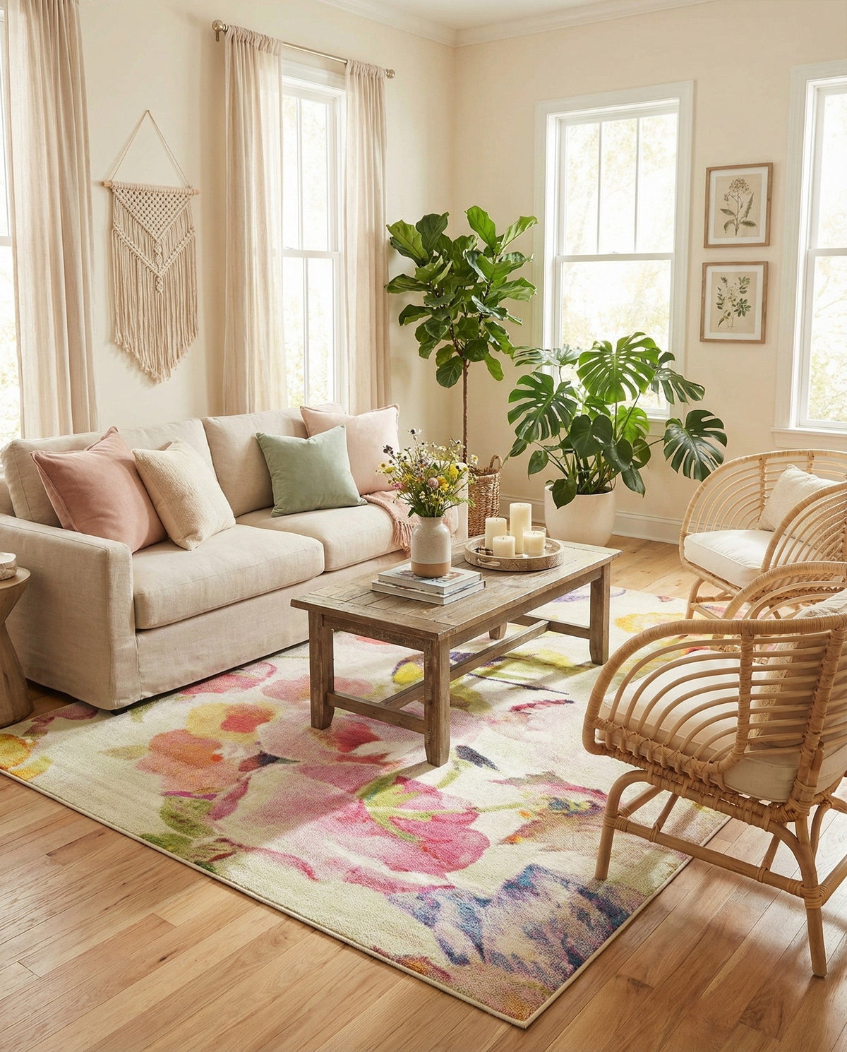 Venetian Elegance Collection Area Rug -  Marghera Rectangle Ivory  lifestyle 13