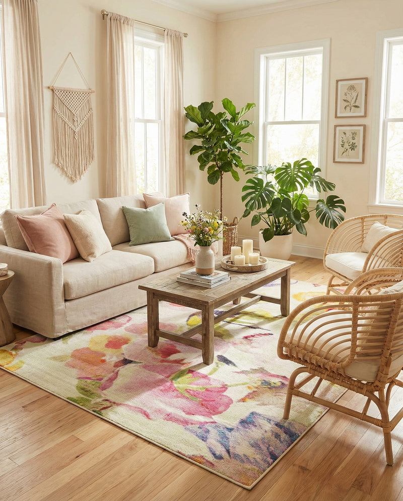 Venetian Elegance Collection Area Rug -  Marghera Rectangle Ivory  lifestyle 13