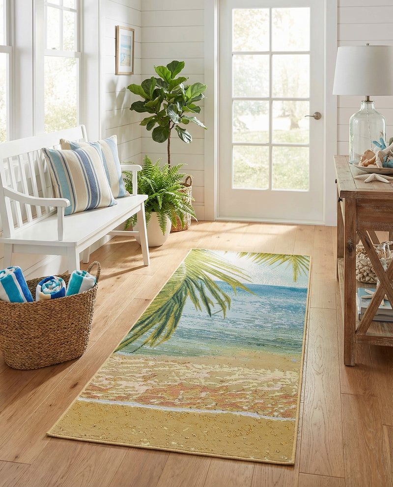 Seaside Haven Rugs Collection Area Rug -  Tides Runner Multi  lifestyle 30