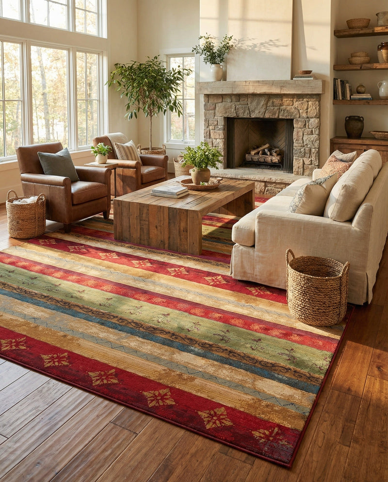 Urban Terrace Collection Area Rug -  Rooftop Rectangle Multi  lifestyle 14