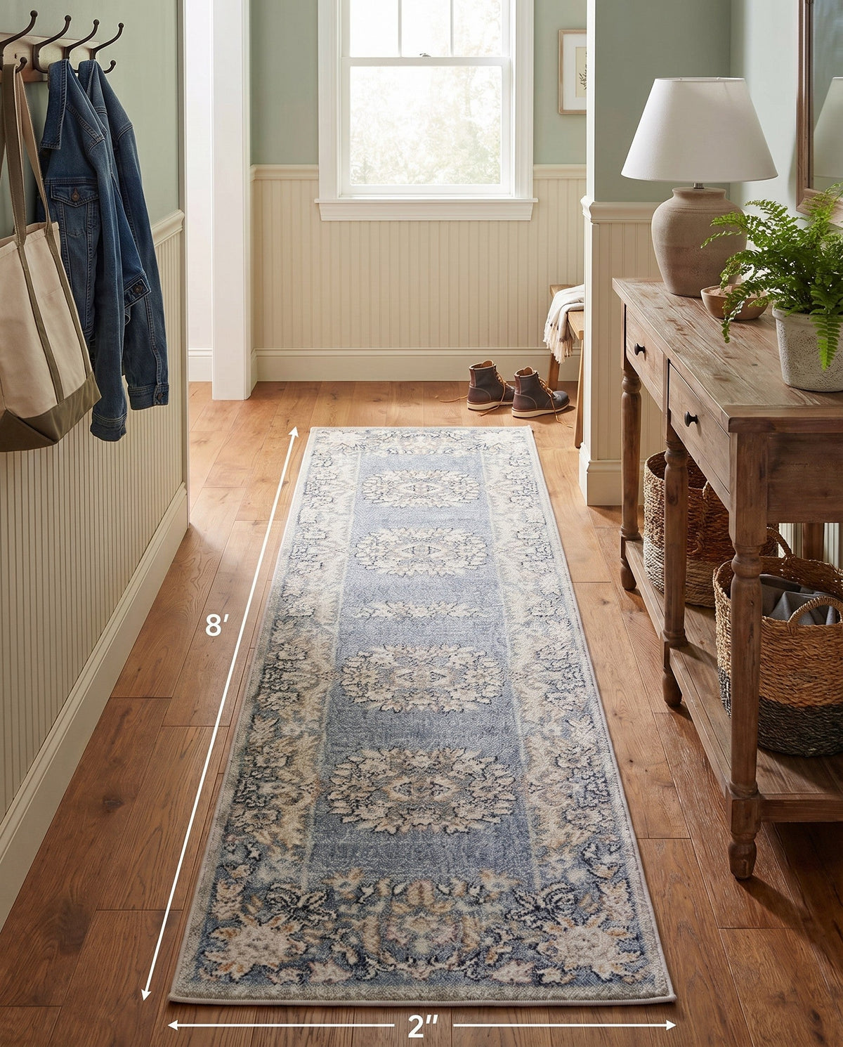 Heritage Harbor Collection Area Rug -  Seabreeze Runner Harbor Blue  lifestyle 164