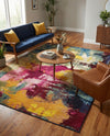 Marrakesh Elegance Collection Area Rug -  Draa Rectangle Multi  lifestyle 17