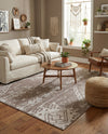 Desert Nomad Terrace Collection Area Rug - Sahara (Brown) Rectangle Brown  lifestyle 22