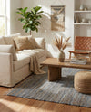 Osian Looms Collection Area Rug - Capri Rectangle Blue  lifestyle 37