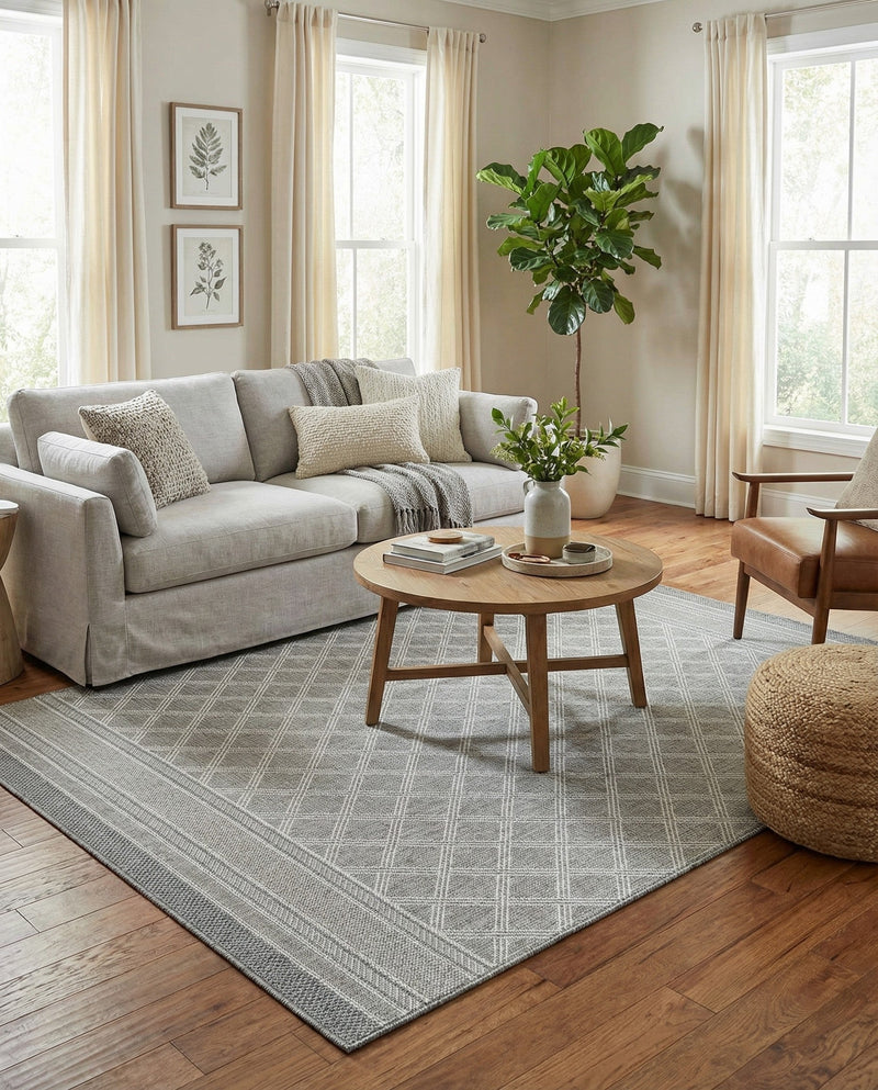 Savannah Pergola Collection Area Rug - Savannah Rectangle Gray  lifestyle 11