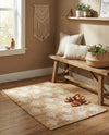 Benares Handwoven Jute Collection Area Rug -  Bodhi Rectangle Ivory and Beige  lifestyle 6