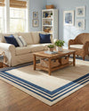 Bahama Breeze Outdoor Collection Area Rug -  Abaco Rectangle Beige  lifestyle 45