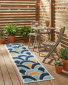 Caribbean Terrace Collection Area Rug -  Barbados Runner Blue  lifestyle 36