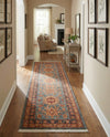 Persian Elegance Collection Area Rug -  Bushehr Runner Light Blue  lifestyle 52
