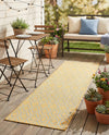 Urban Oasis Rugs Collection Area Rug -  Boulevard (Yellow and Aqua) Runner Yellow and Aqua  lifestyle 54