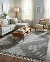 Tranquil Tides Shag Collection Area Rug -  Azure Rectangle Gray  lifestyle 10