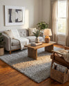 Alpine Plush Collection Area Rug -  Cortina (Sterling) Square Sterling  lifestyle 22