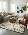 Monochrome Collection Area Rug -  Onyx Rectangle Ivory White  lifestyle 7