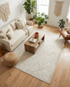Tribal Terrace Treasures Collection Area Rug - Mayan Marina (Light Gray) Rectangle Light Gray  lifestyle 10