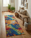 Caribbean Cove Collection Area Rug -  Bequia Runner Multi  lifestyle 73