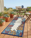 Caribbean Terrace Collection Area Rug -  Tortola Runner Multi  lifestyle 52